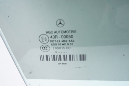 11-17 Mercedes W207 E350 E550 Convertible Door Window Glass Front Right Side OEM