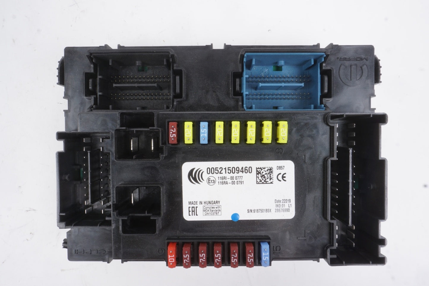 2019 - 2022 Jeep Renegade Sport 2.4L FWD Body Control Module Fuse Box OEM