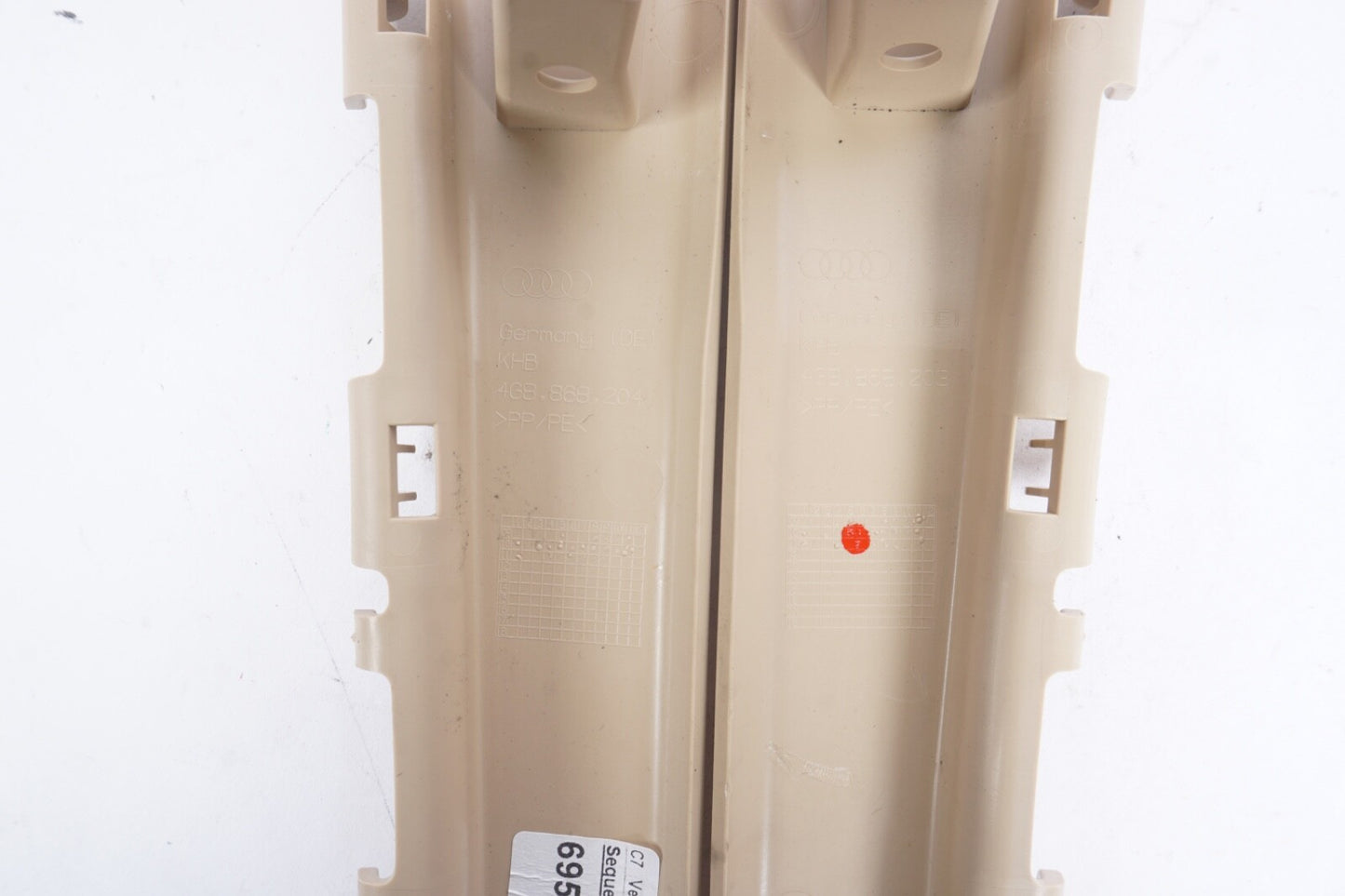 2012-2017 AUDI A7 FRONT LEFT RIGHT SIDE A PILLAR MIDDLE COVER TRIM PANEL OEM