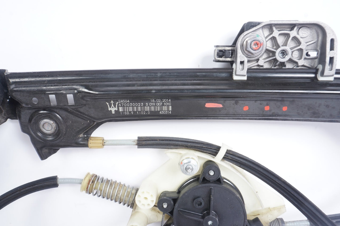 2014-2022 Maserati Ghibli Rear Left Driver Side Window Regulator & Motor OEM