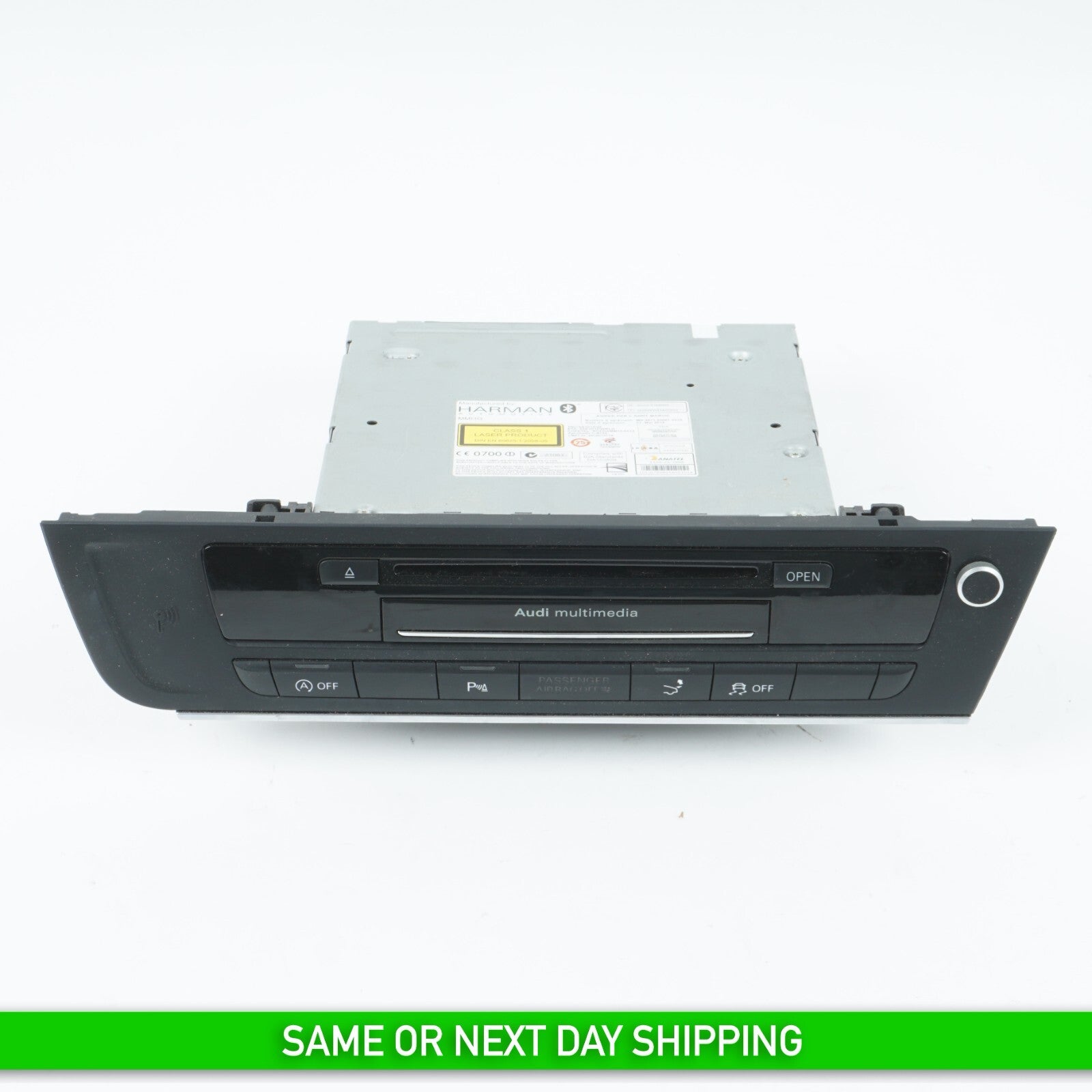 2012 AUDI A7 HEAD UNIT CD PLAYER RADIO MMI MODULE W/ CONTROL PANEL OEM