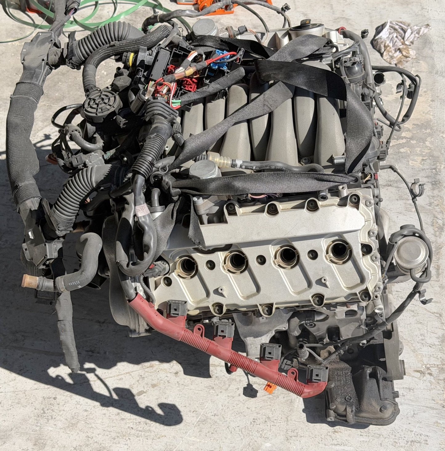 2011 2013 AUDI A8 4.2L Motor V8 Engine Motor With Wiring Harness OEM 114k Miles