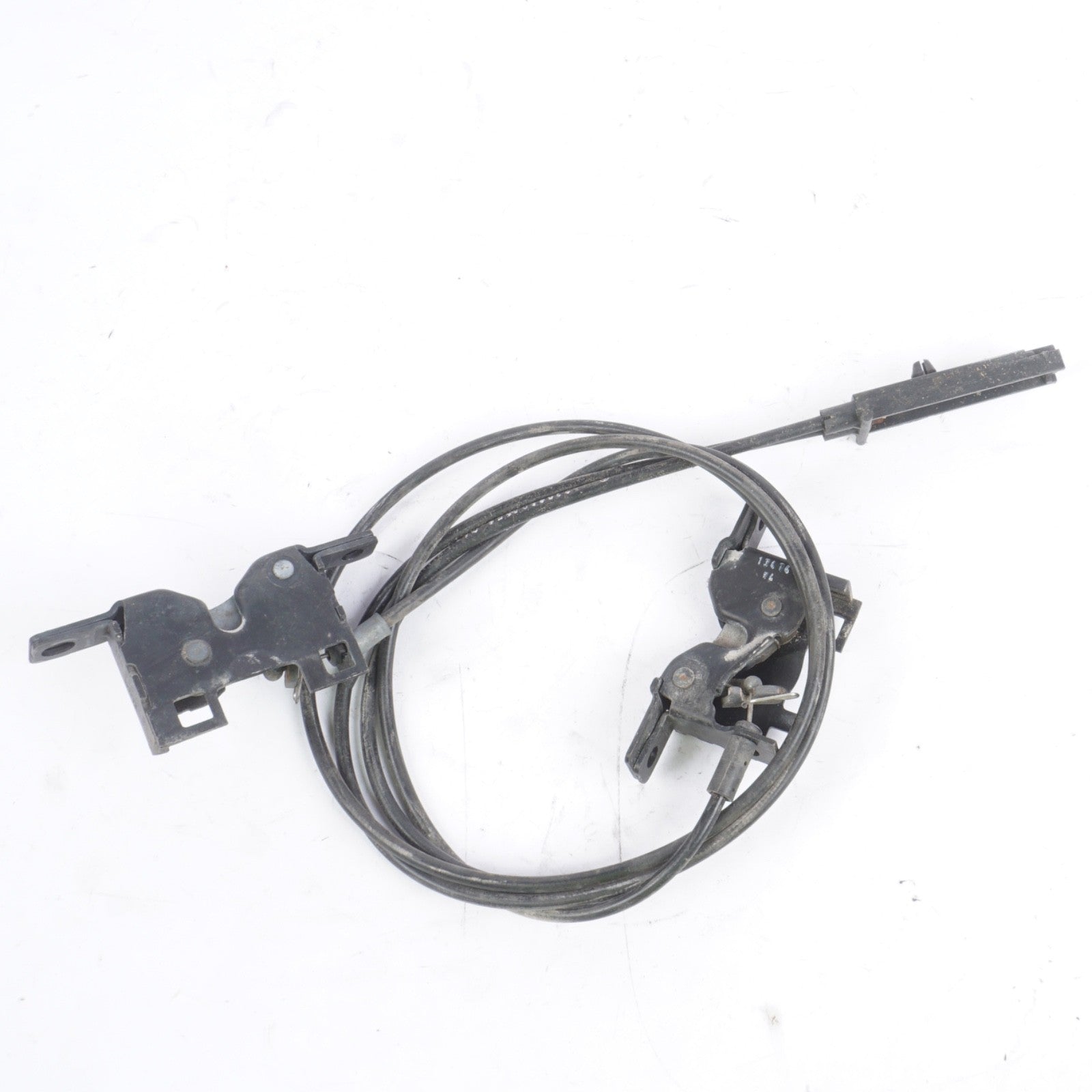 03-08 Mercedes R230 SL500 SL550 SL600 SL55 Lower Hood Lock Latch Set + Cable OEM