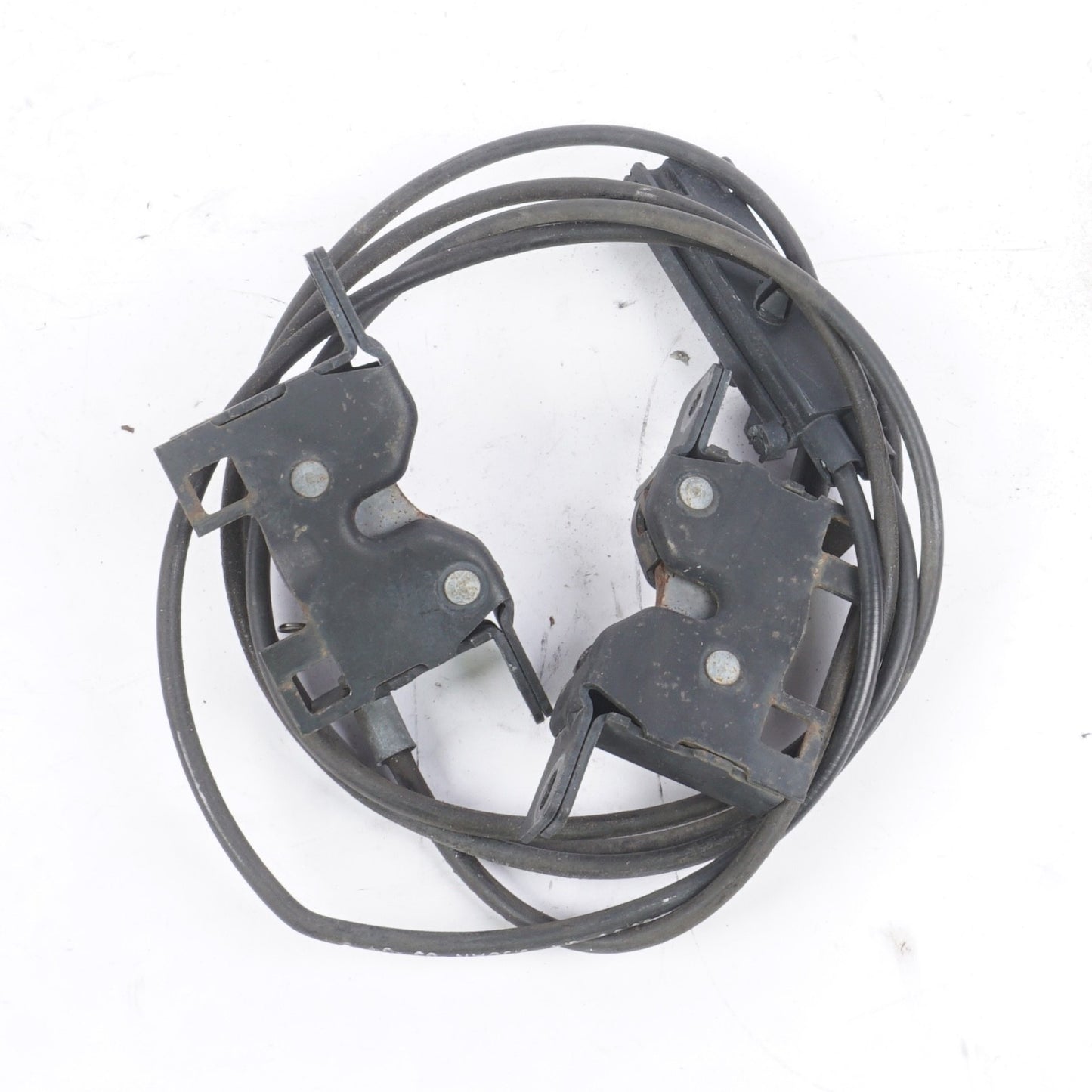 03-08 Mercedes R230 SL500 SL550 SL600 SL55 Lower Hood Lock Latch Set + Cable OEM