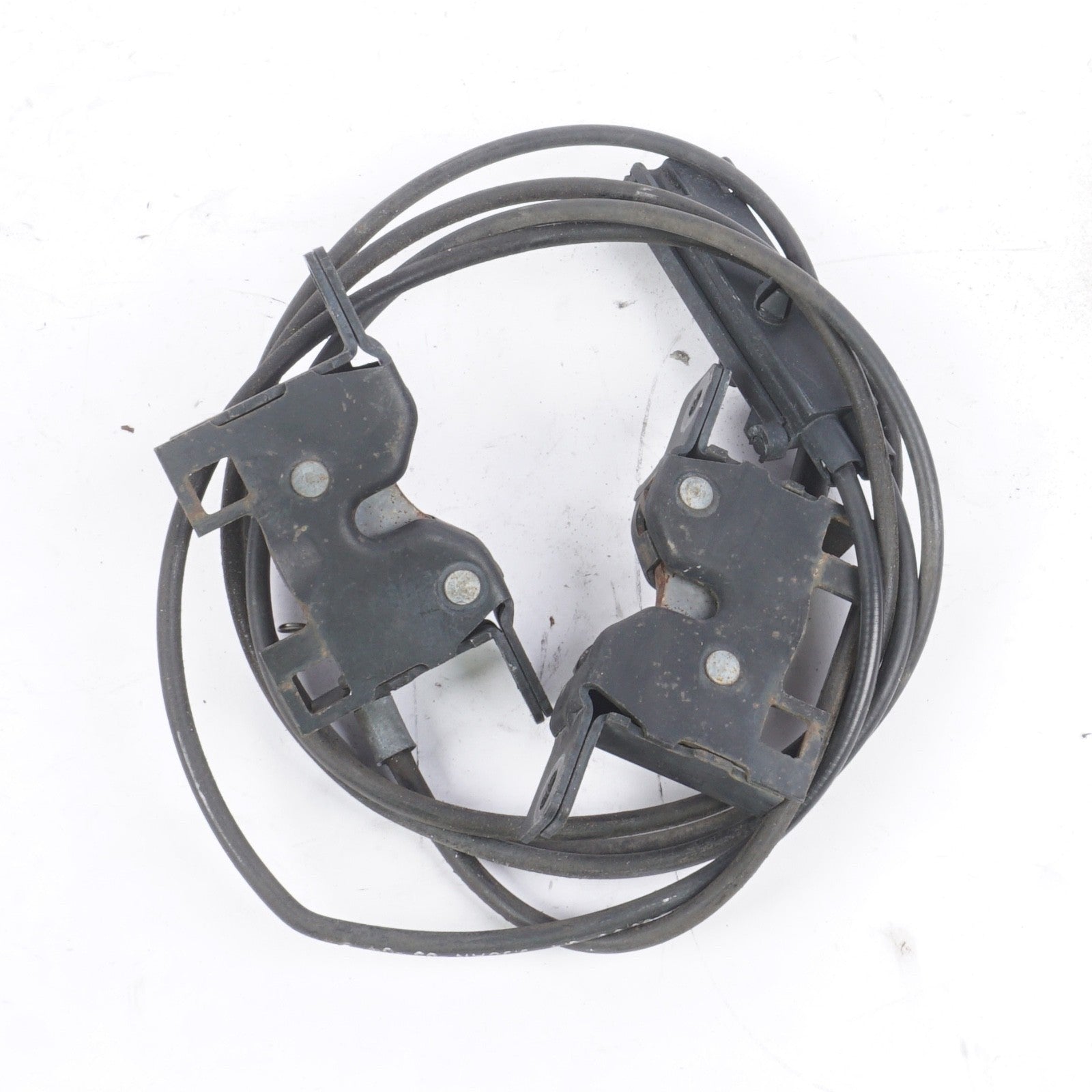 03-08 Mercedes R230 SL500 SL550 SL600 SL55 Lower Hood Lock Latch Set + Cable OEM