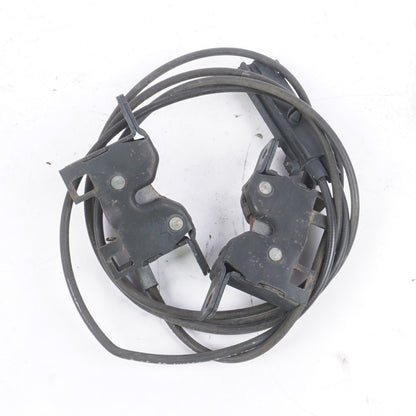 03-08 Mercedes R230 SL500 SL550 SL600 SL55 Lower Hood Lock Latch Set + Cable OEM
