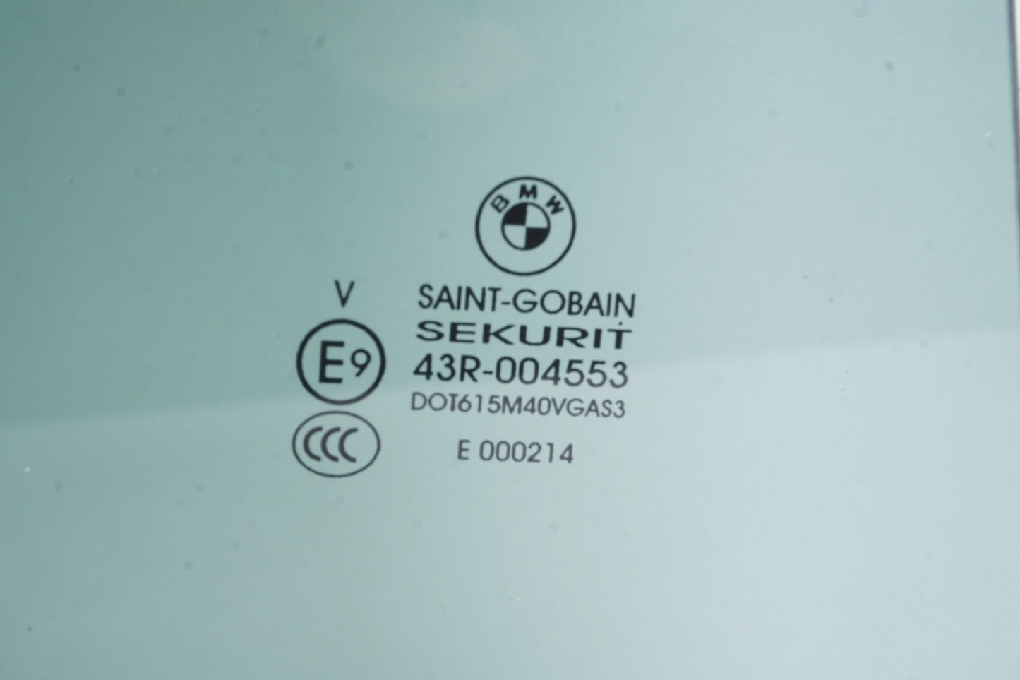 2011 - 2017 BMW X3 REAR RIGHT Side Front Door Window Glass