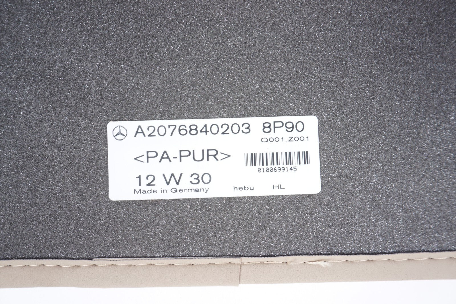 14-17 MERCEDES E400 E350 CONVERTIBLE COUPE FLOOR MAT CARPET SET OF 4 OEM