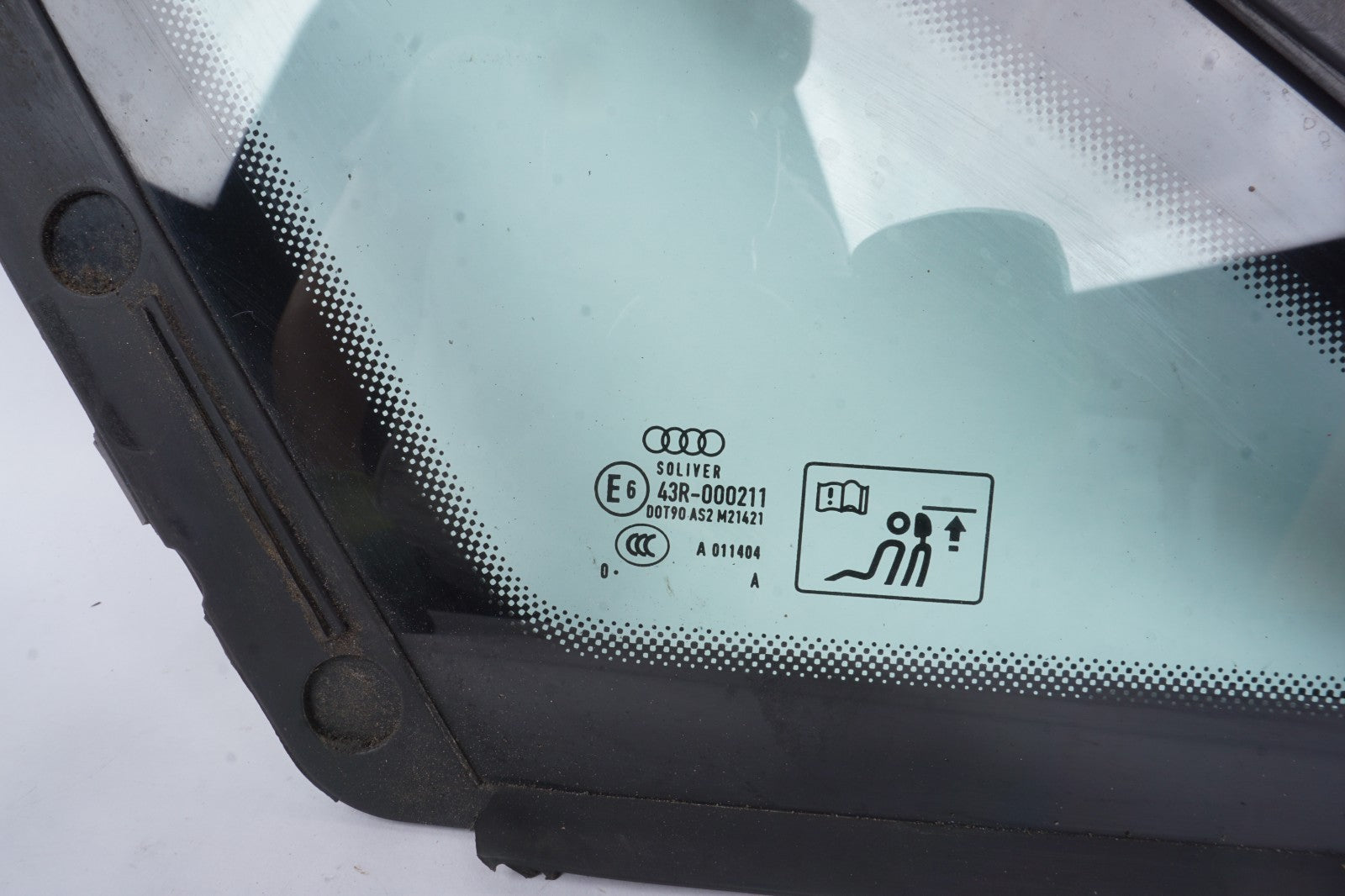 2011 - 2018 AUDI A8 REAR LEFT DRIVER SIDE QUARTER WINDOW GLASS OEM