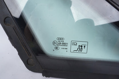 2011 - 2018 AUDI A8 REAR LEFT DRIVER SIDE QUARTER WINDOW GLASS OEM