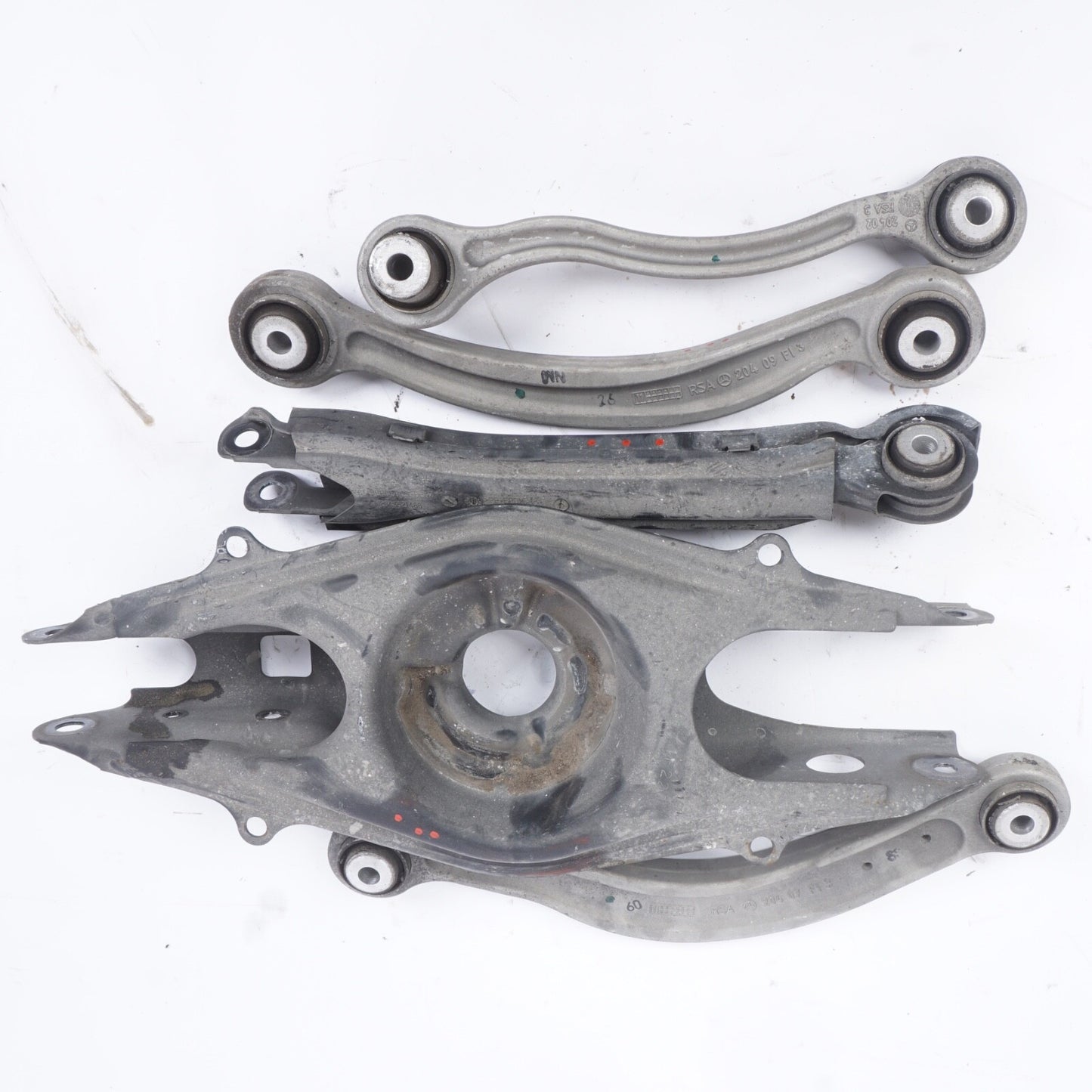 10-16 MERCEDES-BENZ E-Class E350 Cabrio Rear Driver-Left Control Arm Set Of 5