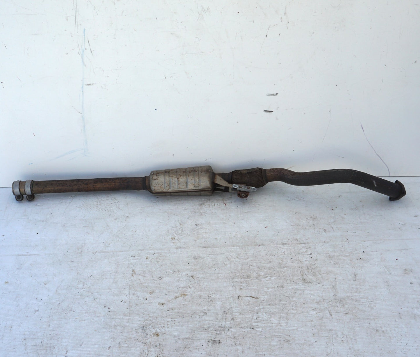 13-17 AUDI A8L A8 3.0L RIGHT PASSENGER SIDE EXHAUST DOWN MUFFLER PIPE OEM