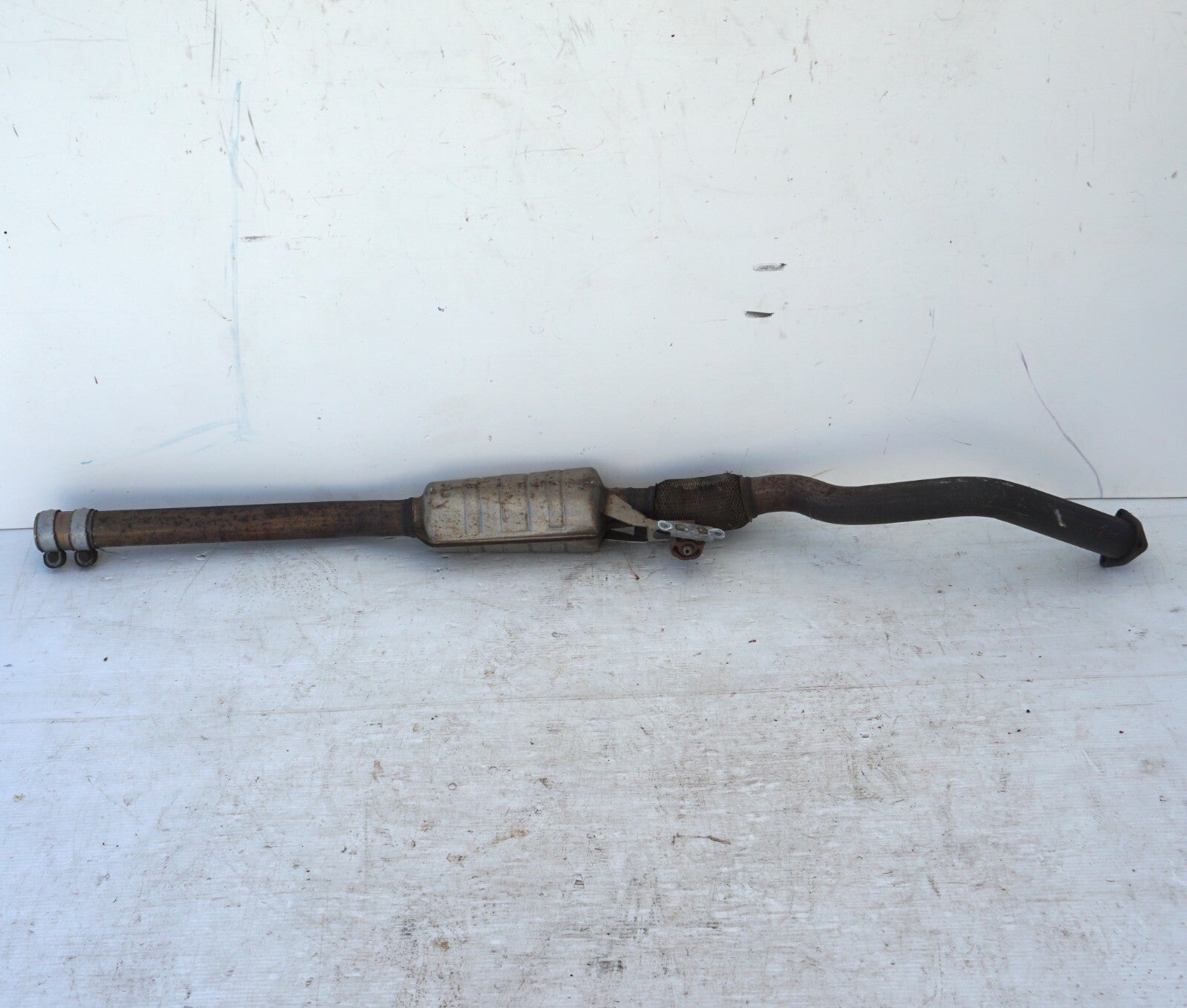 13-17 AUDI A8L A8 3.0L RIGHT PASSENGER SIDE EXHAUST DOWN MUFFLER PIPE OEM