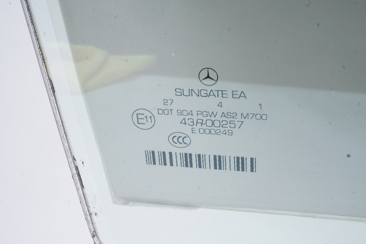 2007 - 2013 Mercedes-Benz S550 S600 S63 S53 Rear Right Side Door Window Glass