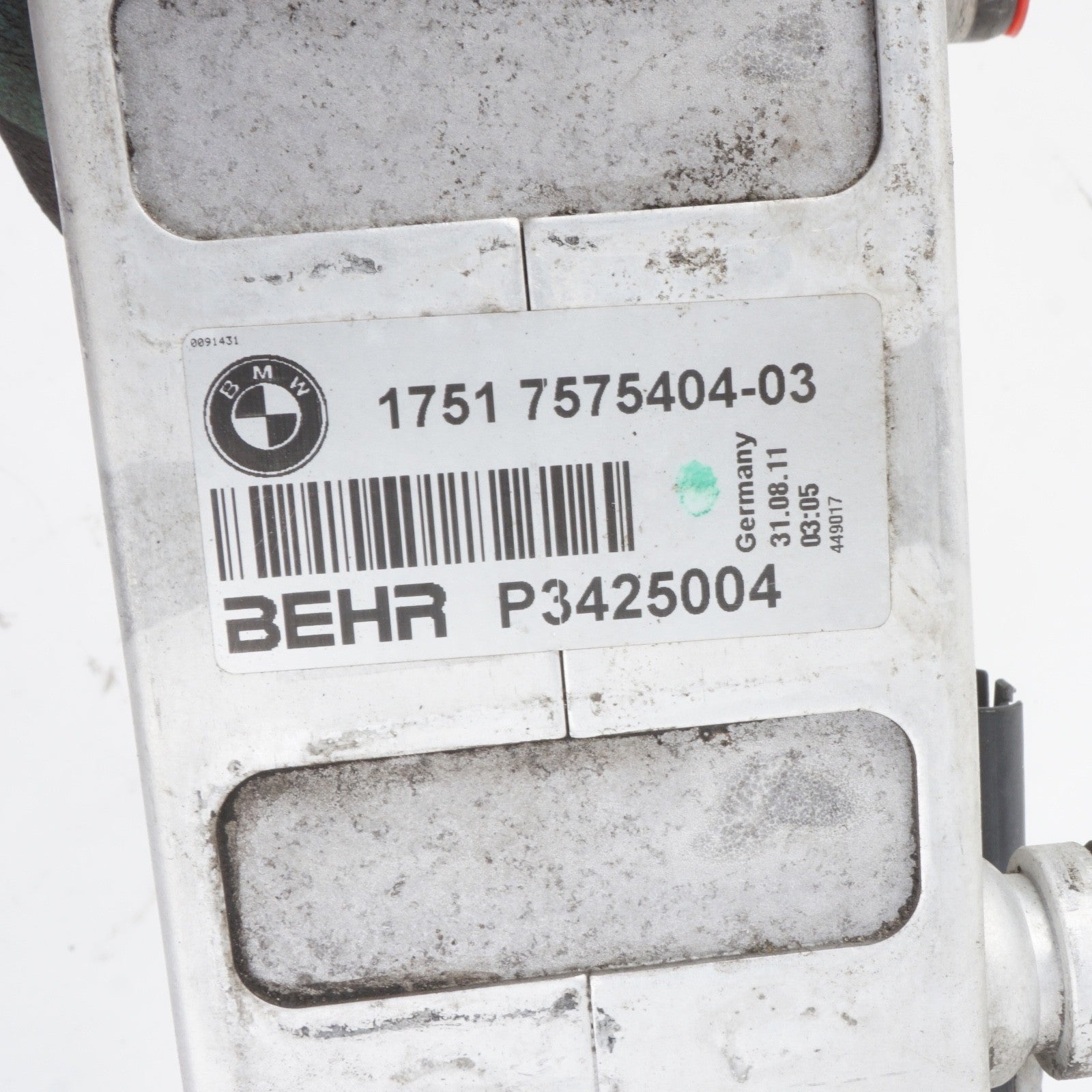 08-19 BMW 750i 750Li 650i 550i Right Side Turbocharger Intercooler 7575404 OEM