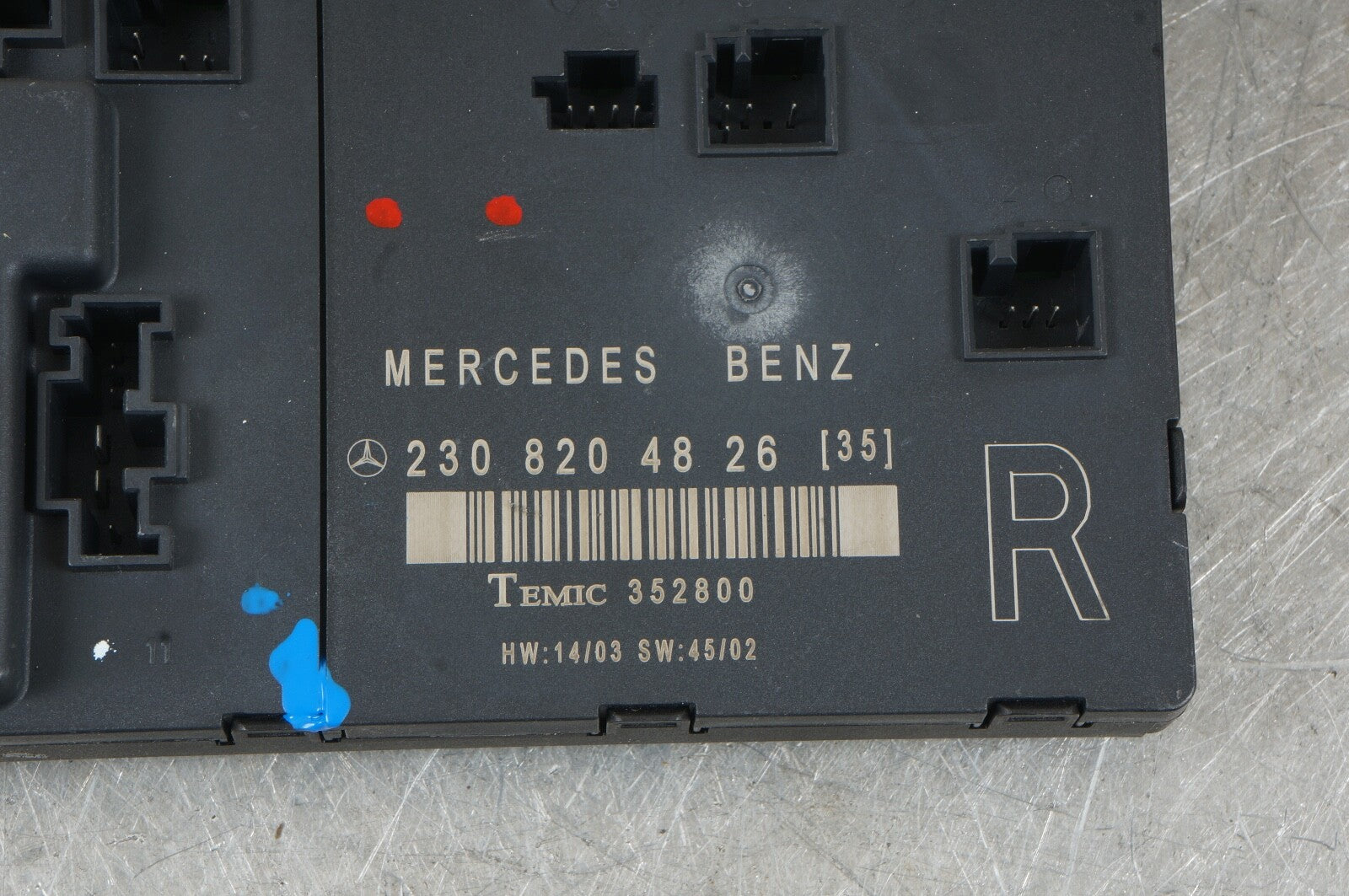 2003-2008 Mercedes Sl550 Sl500 R230 Right Side Door Control Module 2308204826