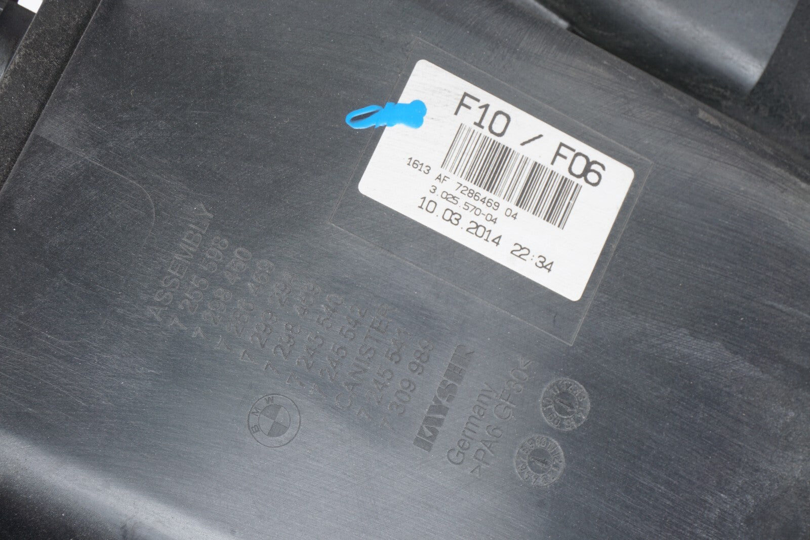 13 - 18 BMW 650i Fuel Vapor Evaporator Emission EVAP Canister OEM