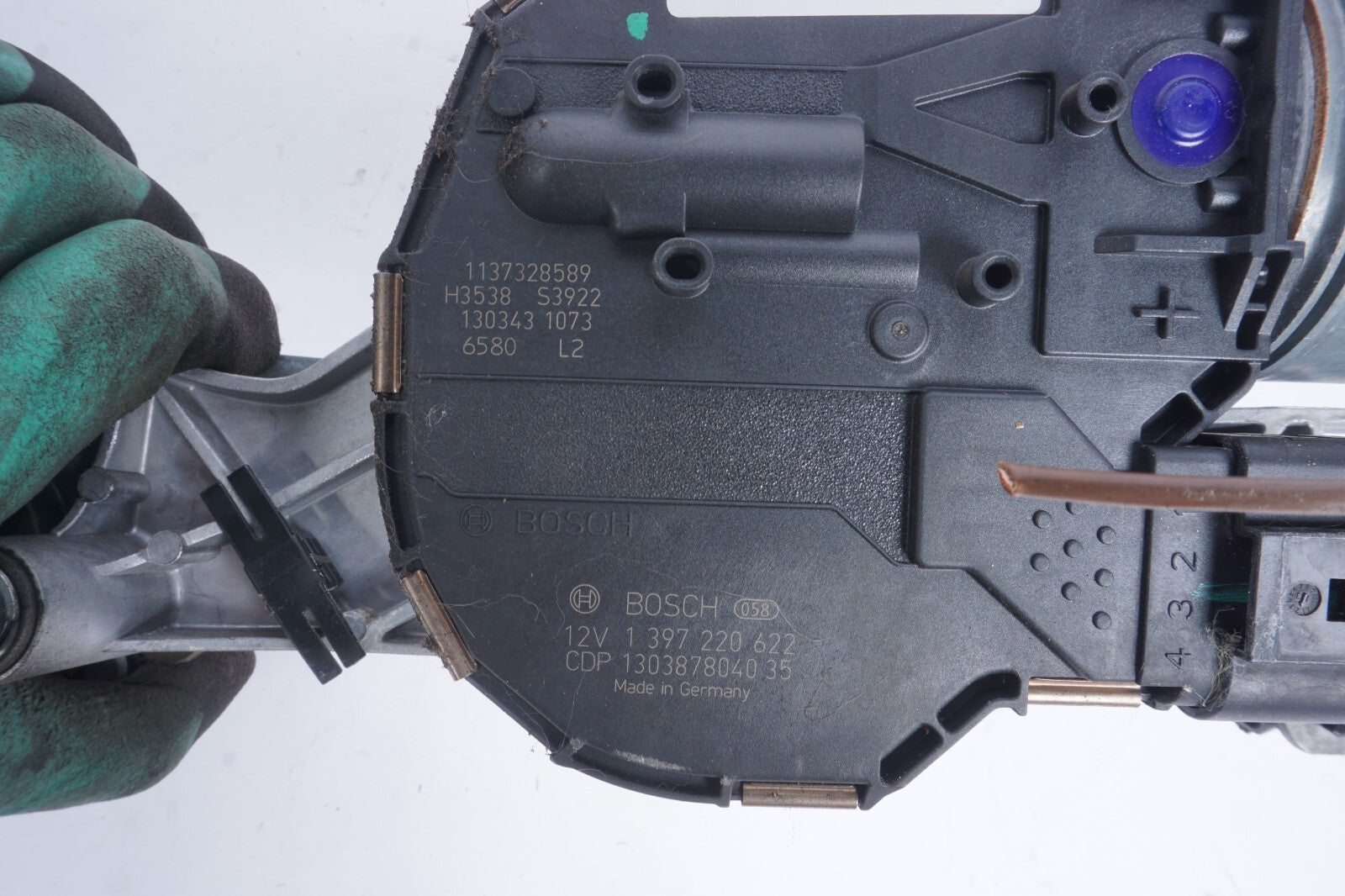 11-18 Porsche Cayenne 958 Windshield Wiper Motor & Linkage Transmission OEM