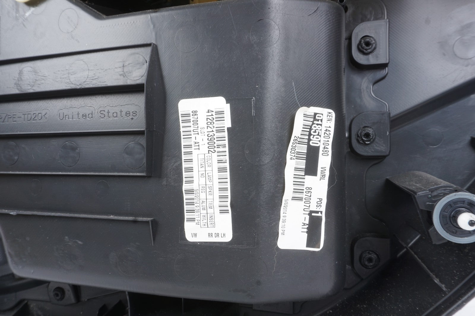 2012-2019 Volkswagen Passat Rear Left Driver Side Door Panel Trim OEM