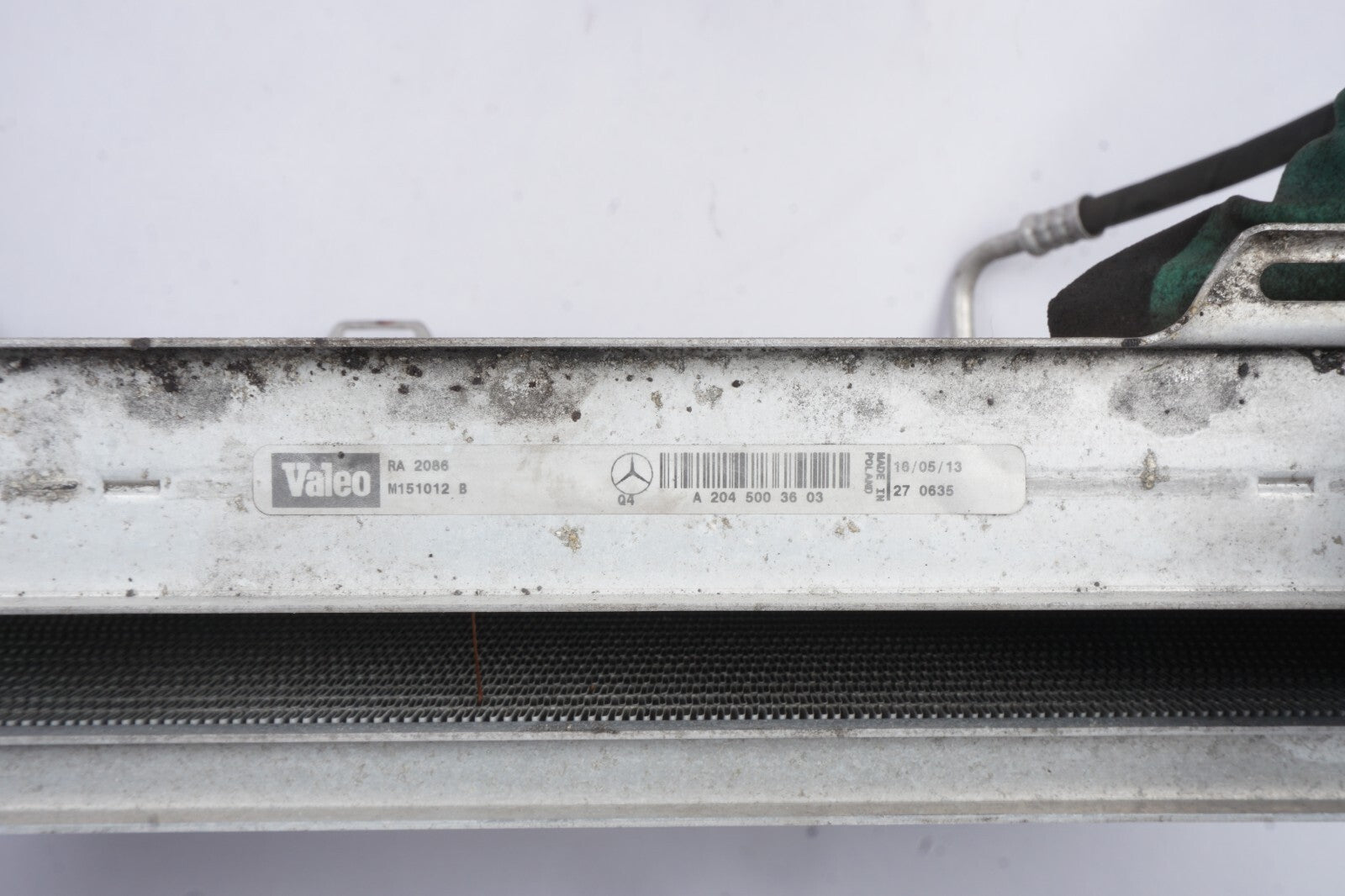 10-13 Mercedes W212 E350 Engine Coolant Radiator A C Condenser A2048305116 OEM