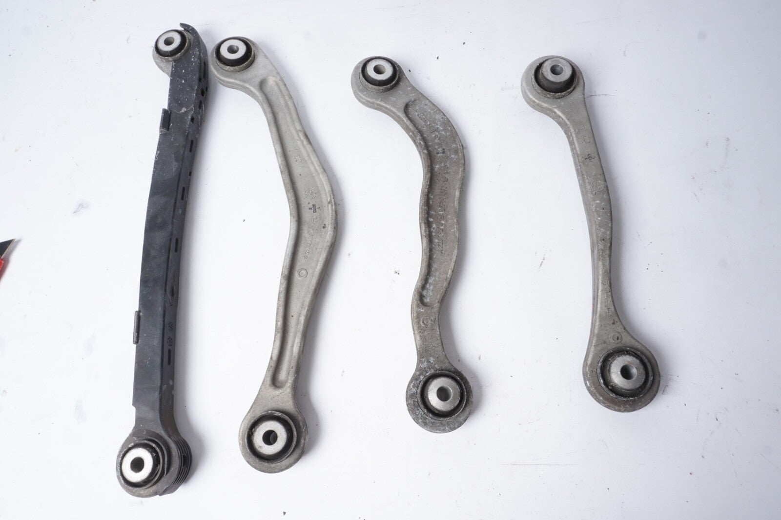 07-13 Mercedes W221 S63 AMG CL600 Rear Left Driver Side Control Arm Set of 4 OEM