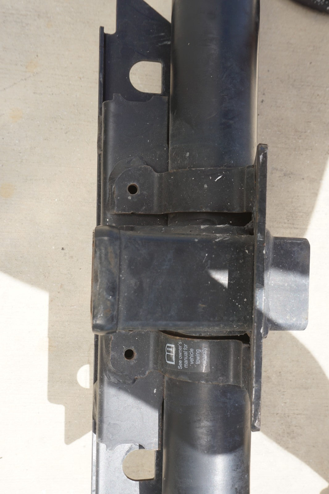 2016 - 2019 NISSAN TITAN XD REAR BUMPER TOW TOWING HITCH BAR OEM