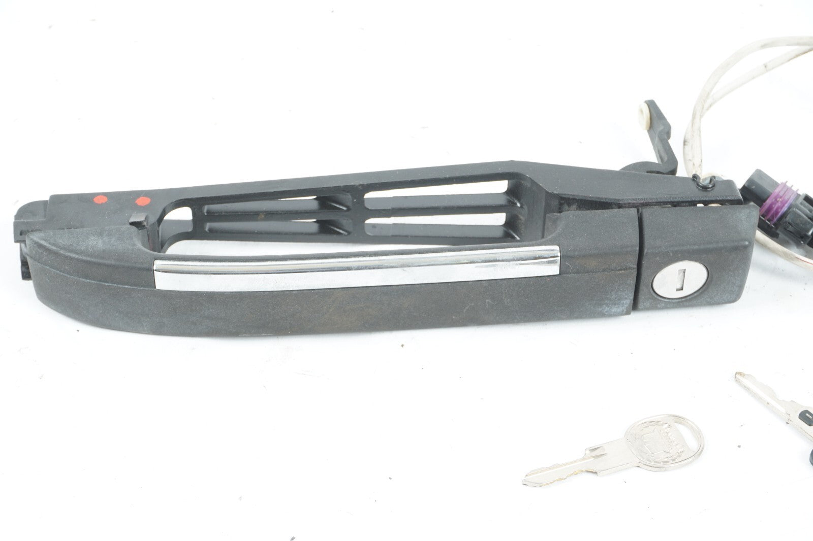 1987 -1993 Cadillac Allante FRONT RIGHT PASSENGER EXTERIOR DOOR HANDLE & KEY OEM