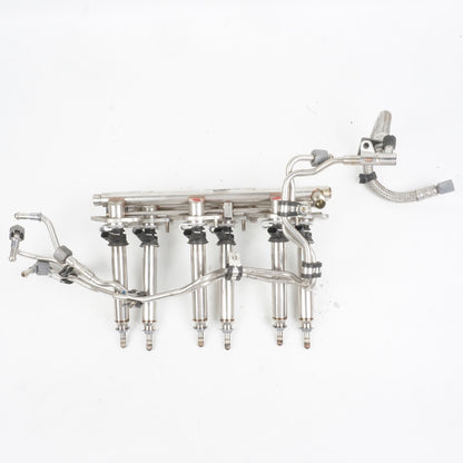 12-16 Mercedes W207 E350 Left & Right Side Fuel Injection Rail Line Injectors