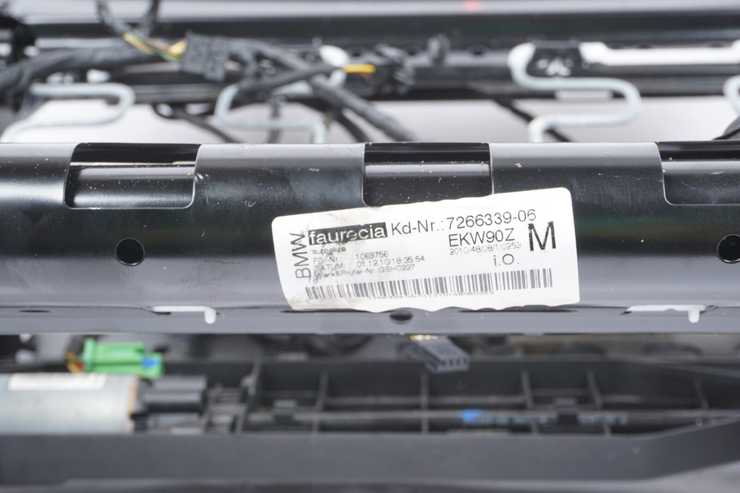 11-15 BMW F10 528i 535 550i FRONT LEFT SIDE SPORT SEAT TRACK FRAME RAIL W/MOTORS
