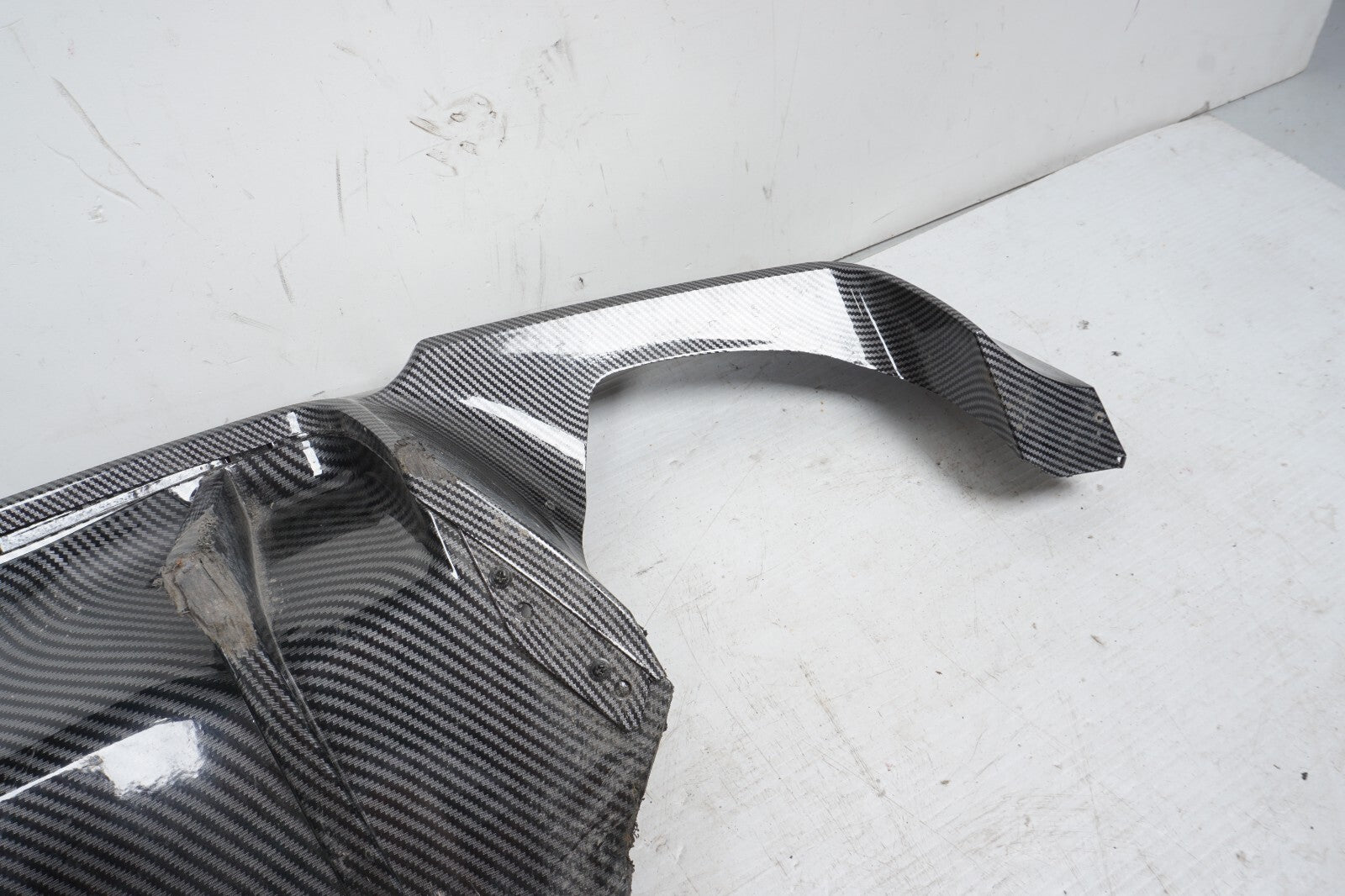 2011-2013 BMW 550i F10 Rear Bumper Lower Valance Spoiler Carbon OEM