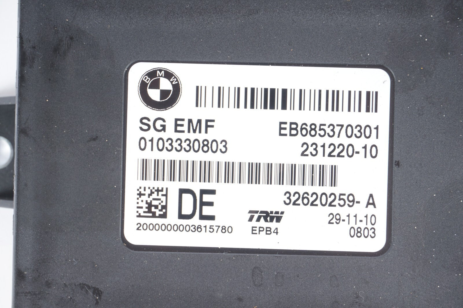 2011-2016 BMW 528i 535i 550i F10 Emergency Parking Brake Computer Control Module