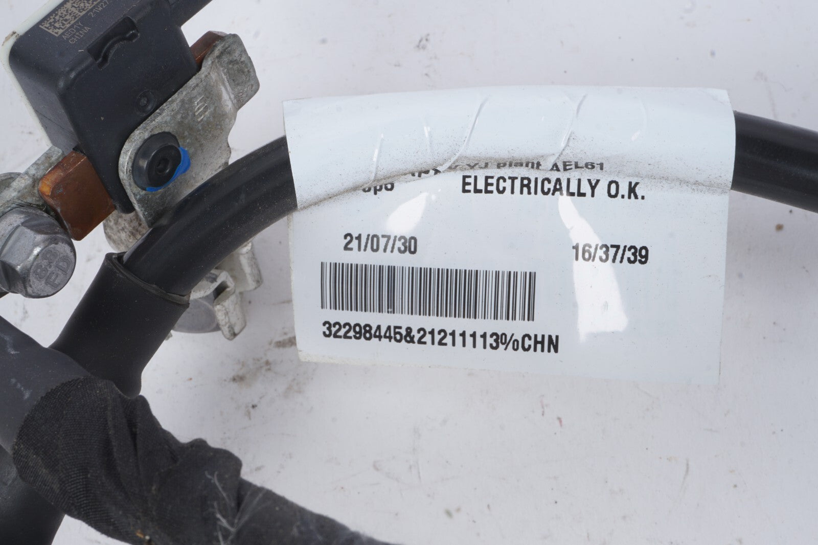 2021 - 2023 Polestar 2 Negative Battery Cable & Sensor 31652054 OEM