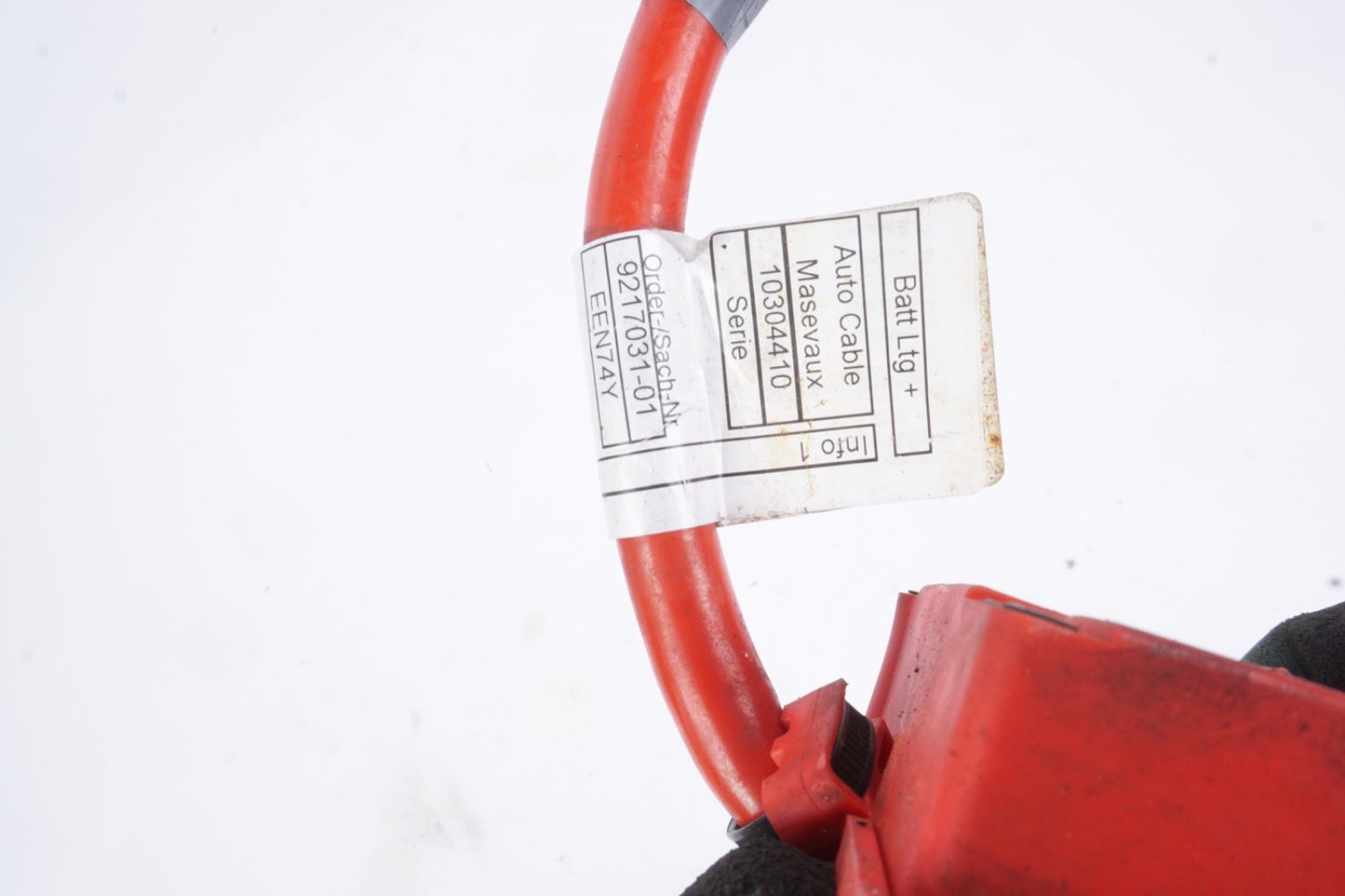 06-13 OEM BMW E82 E90 E92 M3 Battery Plus Pole Terminal Positive Red Cable