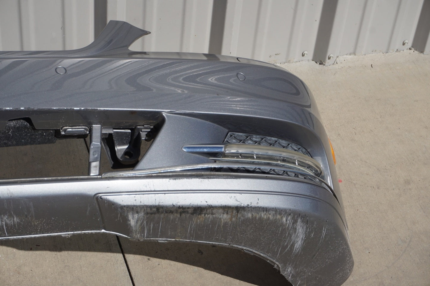 10-13 Mercedes W221 S550 S400 Base Front Bumper Cover Assembly Gray OEM