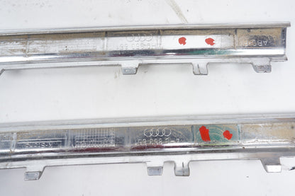 2011-2014 Audi A8 Quattro Bumper Grille Chrome Molding Right 2Pcs OEM