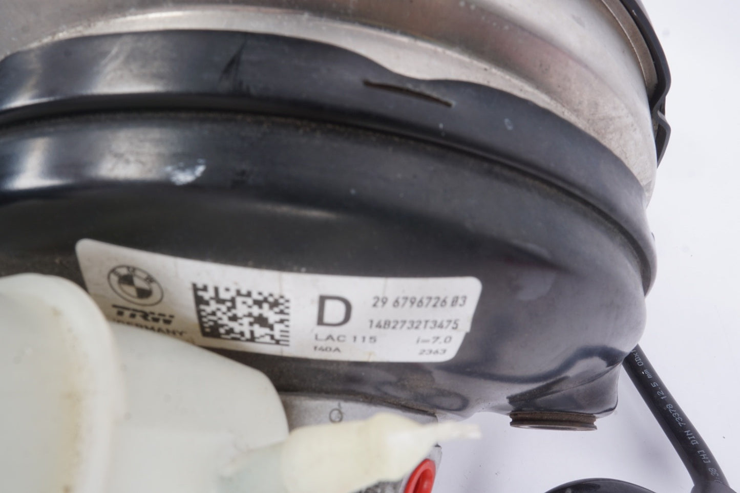 2013-2018 BMW 650XI F06 POWER BRAKE BOOSTER MASTER CYLINDER W/ RESERVOIR OEM