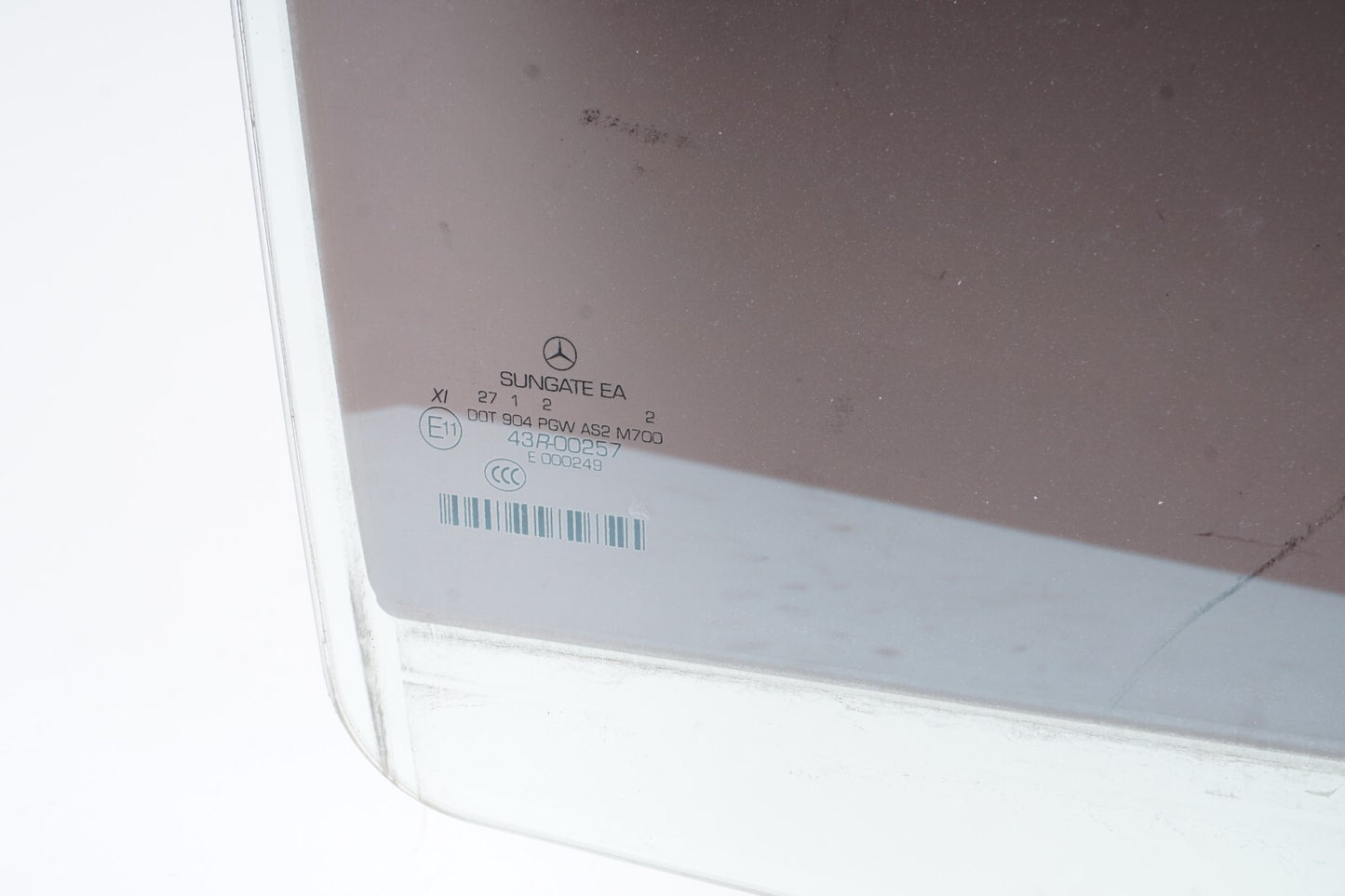 07-13 Mercedes W221 S400 S550 S63 Rear Right Pass Side Door Window Glass OEM
