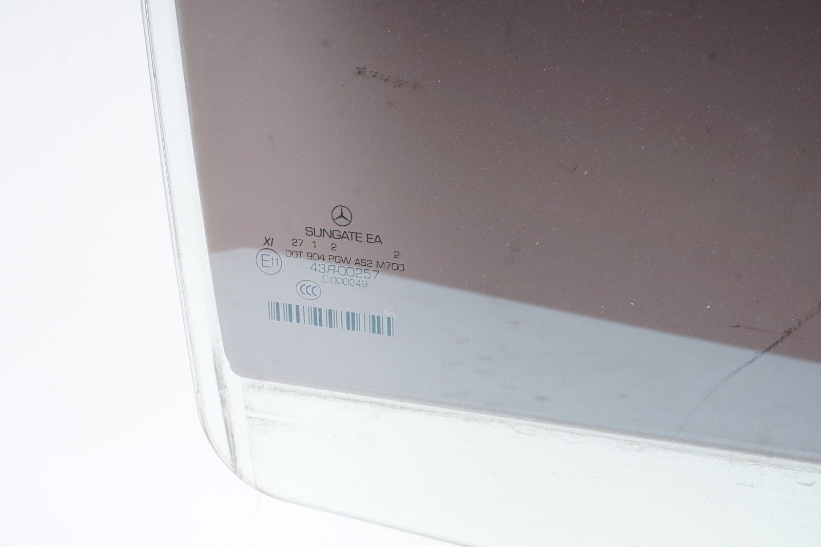 07-13 Mercedes W221 S400 S550 S63 Rear Right Pass Side Door Window Glass OEM