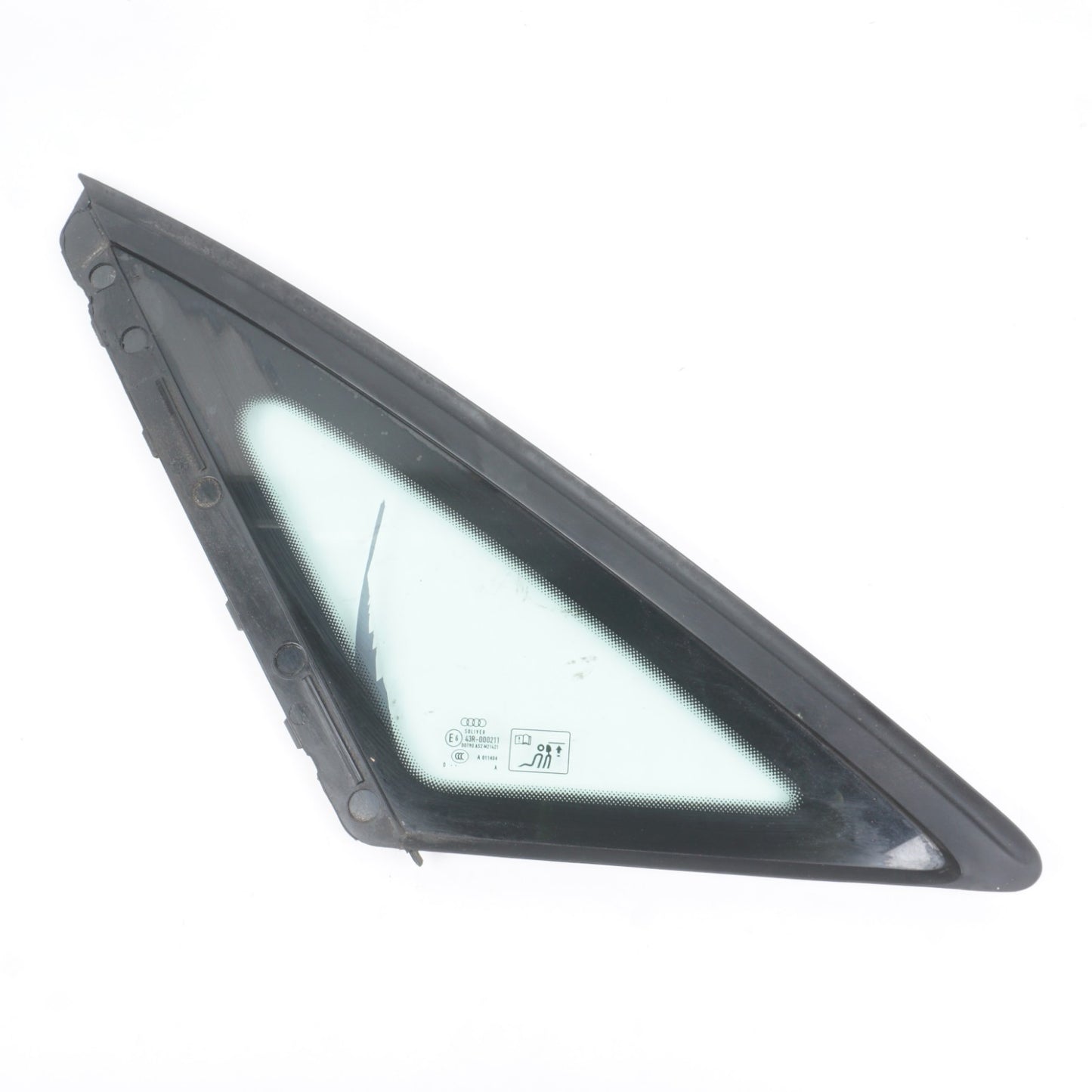 2011-2017 Audi D4 A8 A8L Rear Left Driver Side Quarter Window Vent Glass  OEM