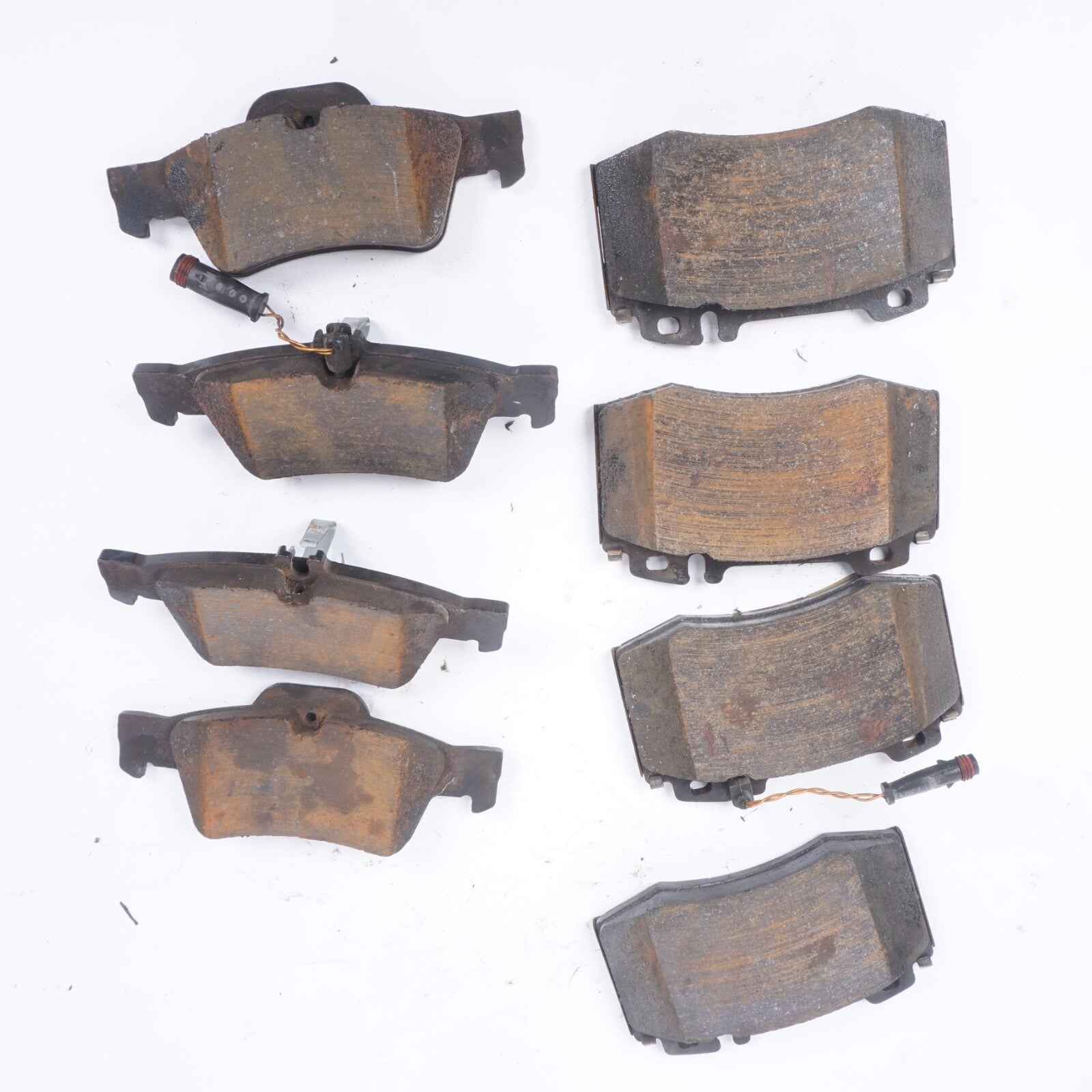GENUINE Front And Rear Brake Pad Sets With Sensors For MERCEDES C CL CLK CLS E S