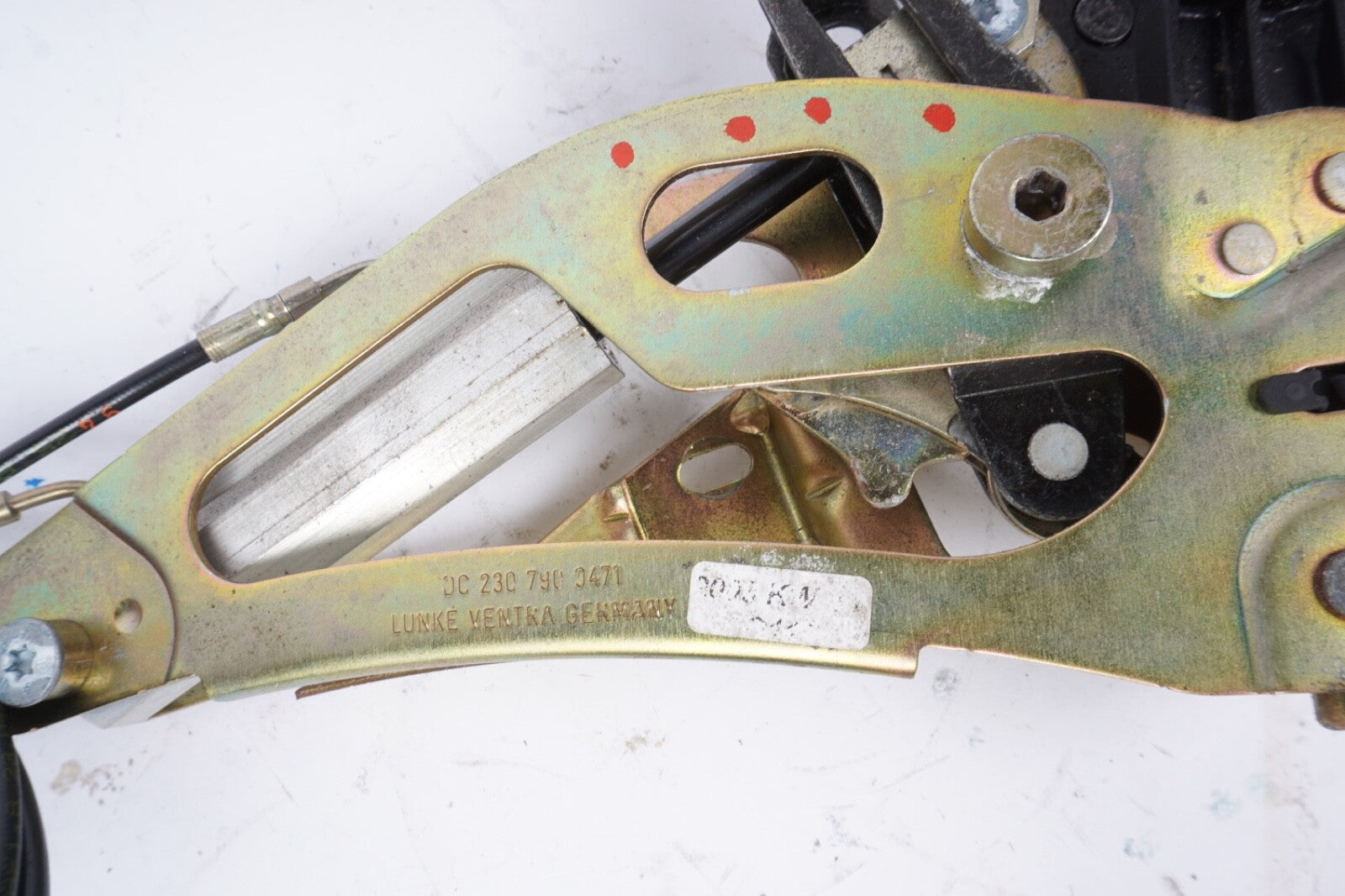 03-12 Mercedes R230 SL500 SL550 Right Trunk Lock Frame Cylinder 2307901271 OEM