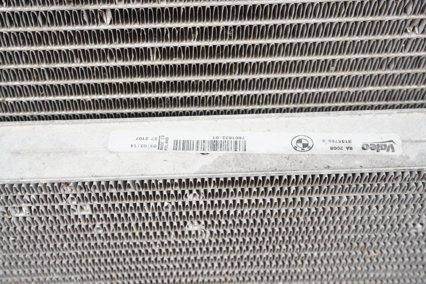 13 - 18 BMW 650I Cooling Radiator & A/C Condenser  OEM