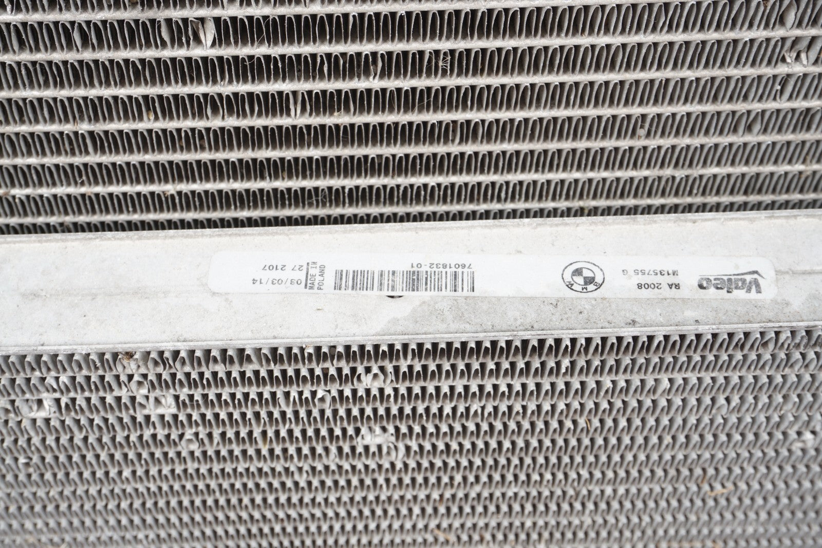 13 - 18 BMW 650I Cooling Radiator & A/C Condenser  OEM