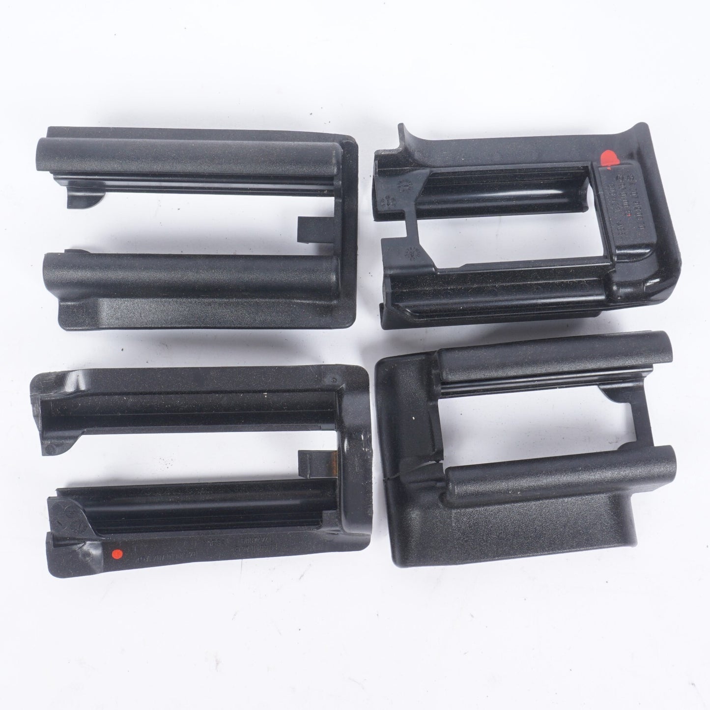10-17 Mercedes W207 E350 Coupe Front Left Driver Seat Track Rail Cover 4Pcs OEM