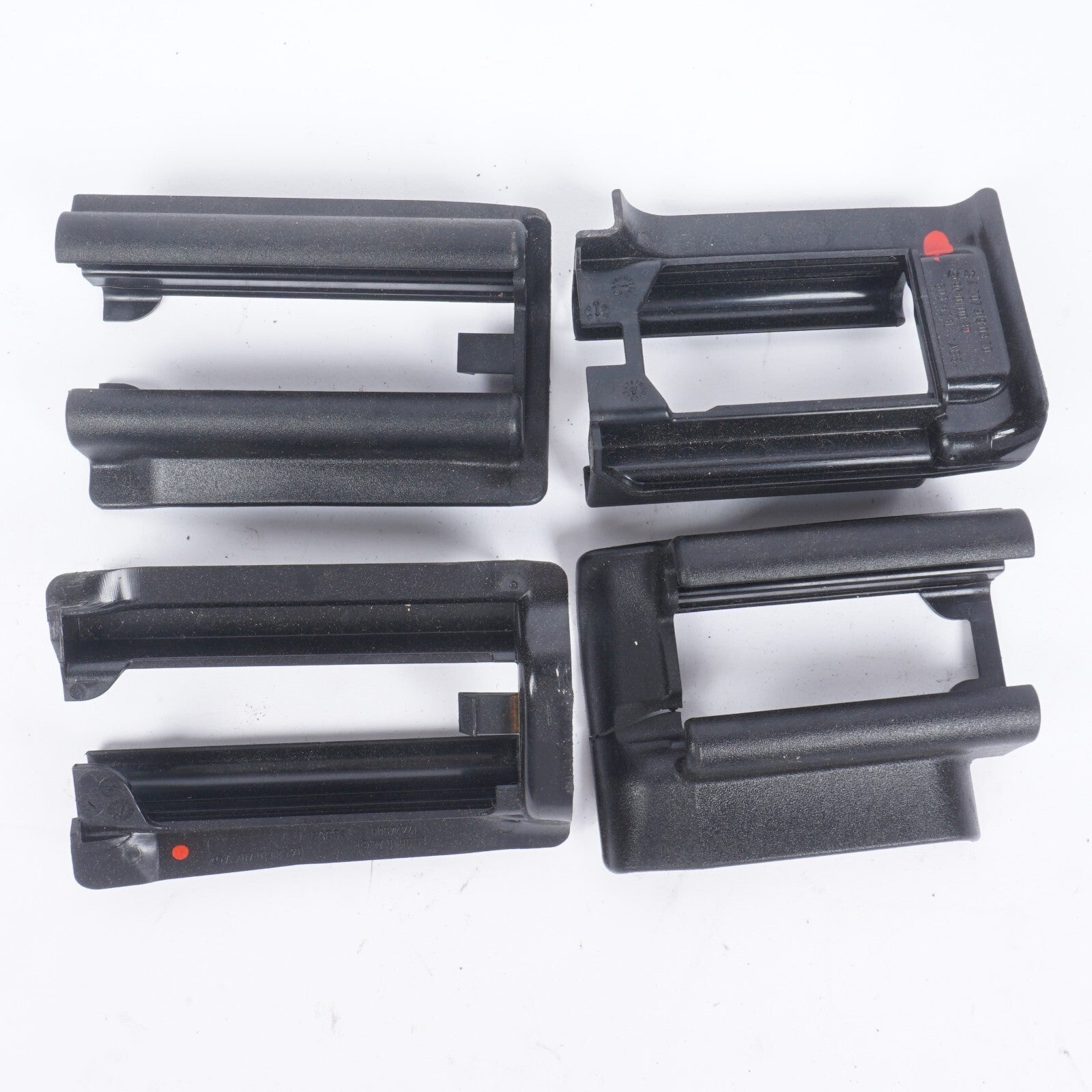 10-17 Mercedes W207 E350 Coupe Front Left Driver Seat Track Rail Cover 4Pcs OEM