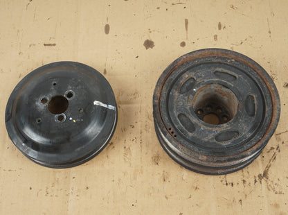 2012 - 2015 AUDI A7 3.0L CRANKSHAFT & WATER PUMP PULLEY OEM