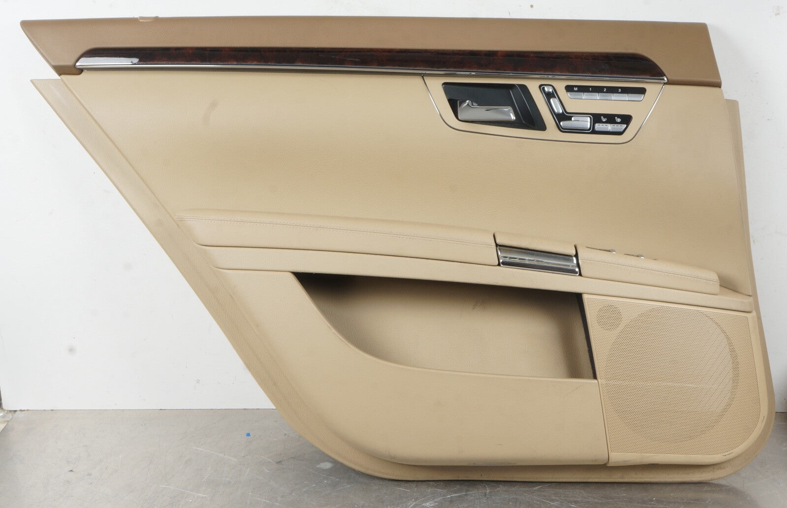 10-13 MERCEDES W221 S550 REAR LEFT DRIVER SIDE DOOR PANEL TRIM OEM
