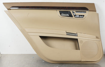10-13 MERCEDES W221 S550 REAR LEFT DRIVER SIDE DOOR PANEL TRIM OEM