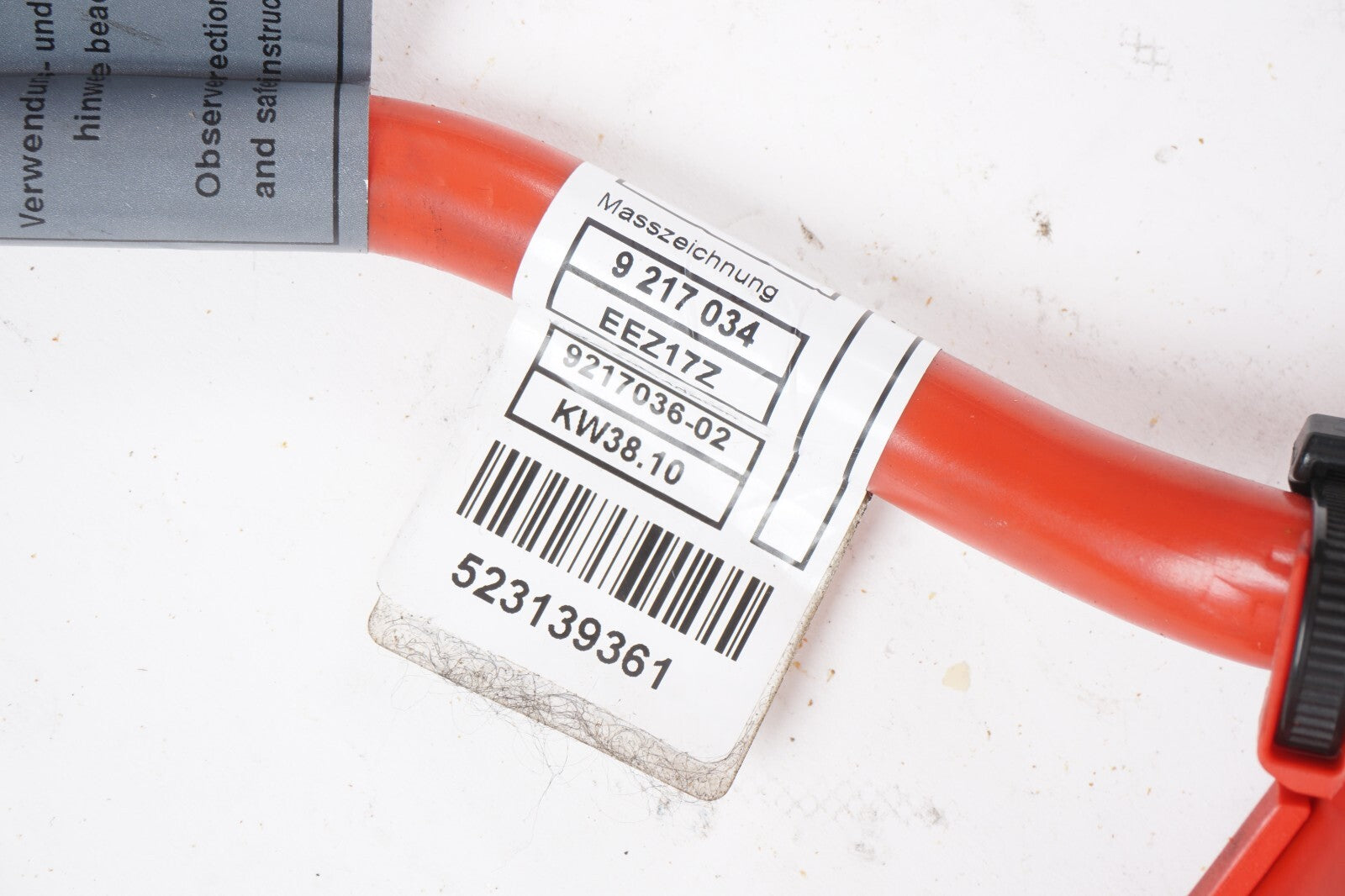 2010-2017 BMW 550I GT F07 POSITIVE BATTERY TERMINAL CABLE 6113 9203570 OEM
