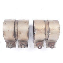 03-06 Mercedes R230 SL500 Exhaust Clam Set Of 2 OEM